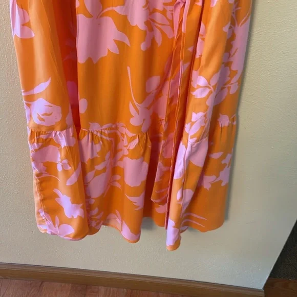 Beachside dress XL orange and pink dress NEW with tags - Picture 3 of 9